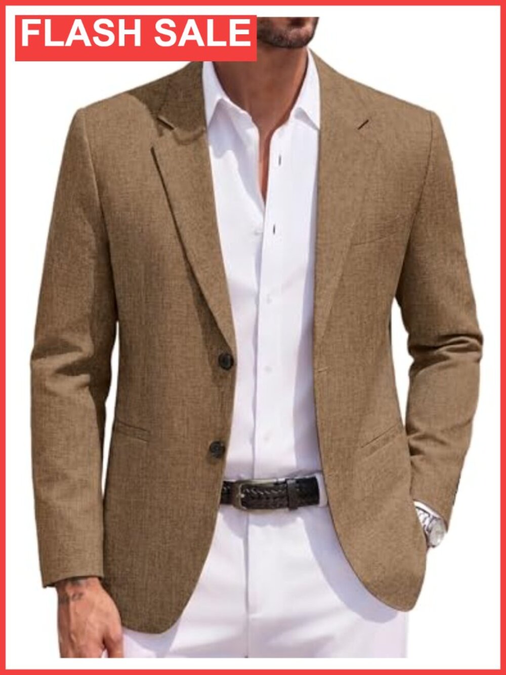 Men's Casual Blazer Lightweight Sport Coat Regular Fit Suit Jacket